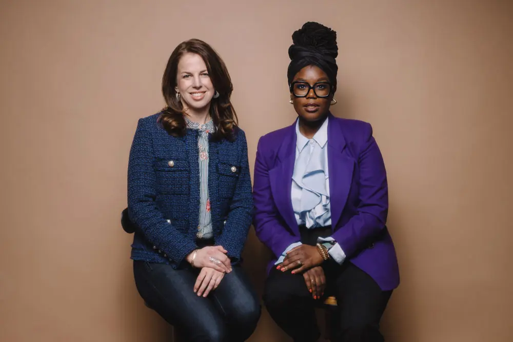 Dr. Christiane Connors, Director of Curriculum and Instruction (L) and Dr. Sharlene Wilson Ottley, Director of Research and Outreach (R)