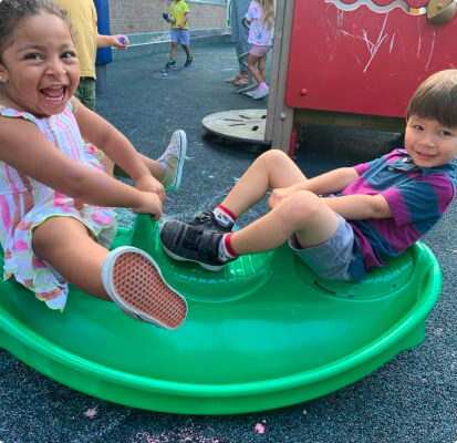 boy girl Playing Preschool